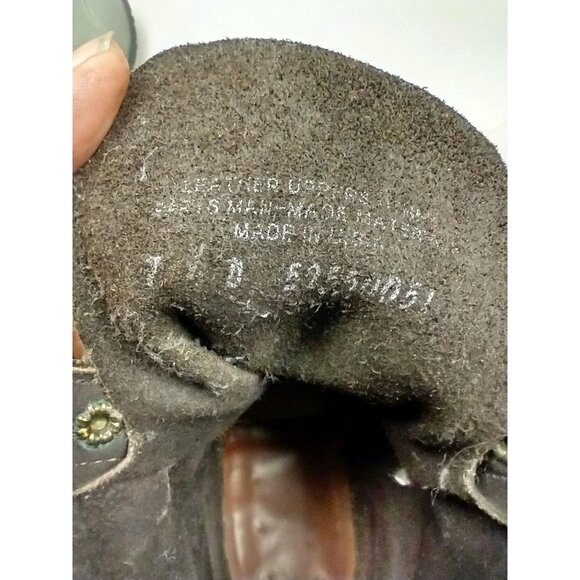 Abilene Leather Lace Up Western Packer Kiltie Boots Men's 7.5 D (Womens Size 10) - Picture 7 of 16